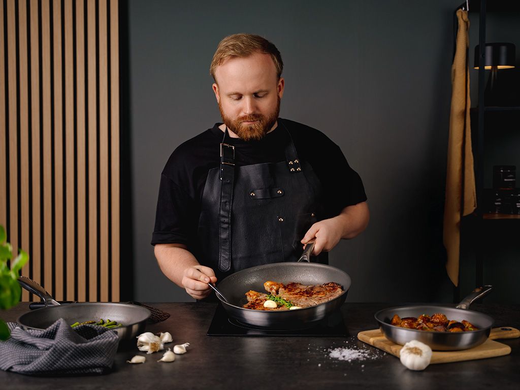 ZERO – NATURLIGT NON-STICK STEGEPANDESÆT – 4 DELE - 6