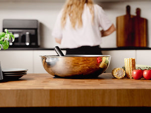 WOK MED AFTAGELIGT HÅNDTAG 30CM SÆT - 5
