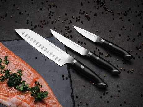 3-DELE SANTOKU-UNIVERSAL-URTE KNIVSÆT - 2